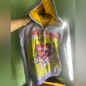 Ed Hardy Leather Jacket
